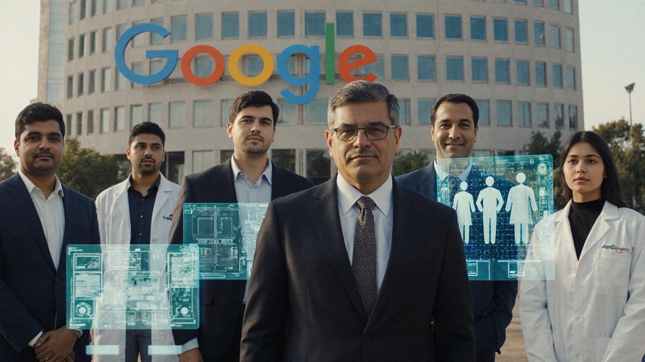 IIT alumni working together outside Google’s headquarters in Silicon Valley.