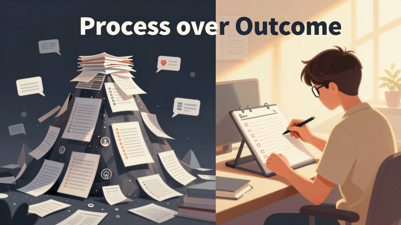 Contrast between stressful ranking pressure and calm study habits